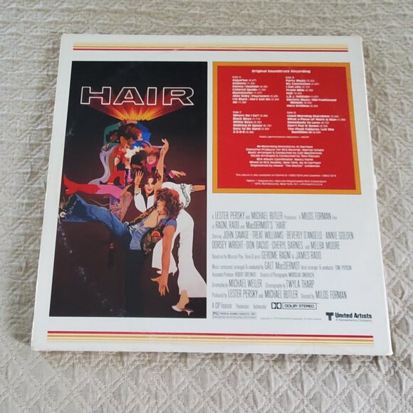 Hair Original Movie Soundtrack 2 LP Set Album Vinyl RCA Records CBL2-3274 TESTED - Picture 5 of 13